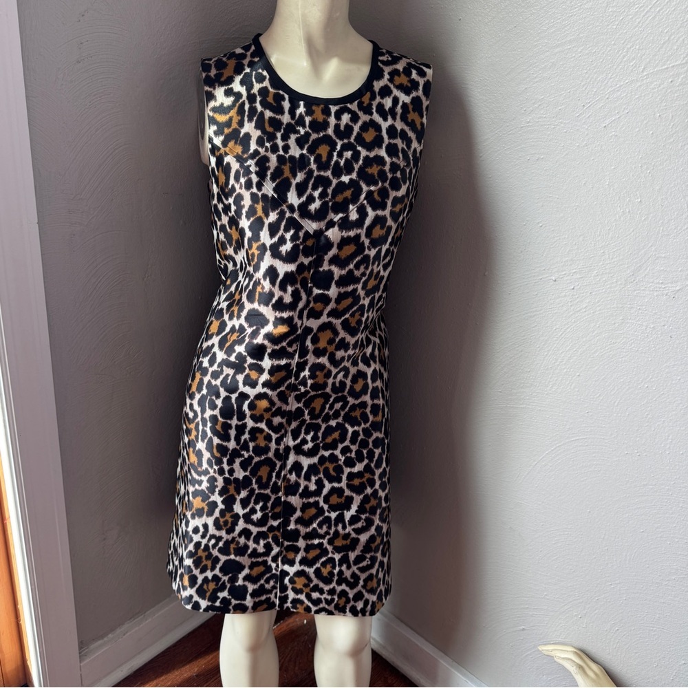 Jcrew cheetah print sleeveless dress size 2 nwt